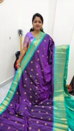 Premium Kanchi Gadwal Saree Jamun KG1861