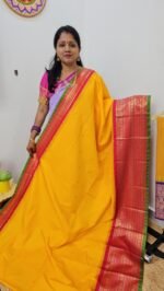 KG3101 Premium Gadwal Pattu Checks Saree with Contrast Borders and Rich Zari Pallu – Sasu Fashions