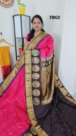 Premium Gadwal Silk Saree with Turning Border, Meena Weaving & Zari Butties – TBG2 – Sasu Fashions