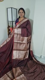 Banarasi silk saree maroon SB242 Hyderabad