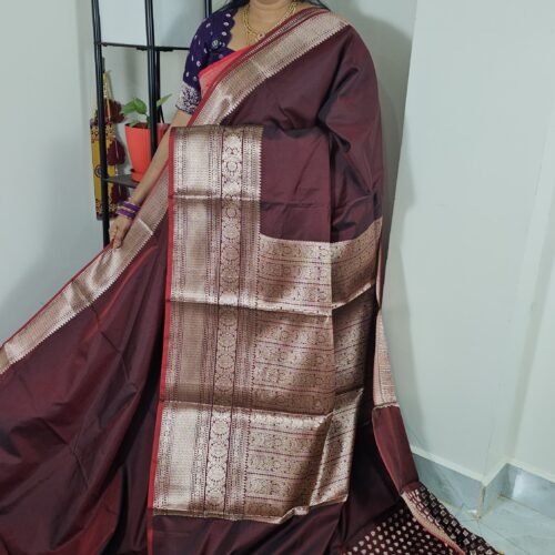 Banarasi silk saree maroon SB242 Hyderabad