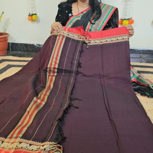 Narayanpet suit material maroon red border Hyderabad