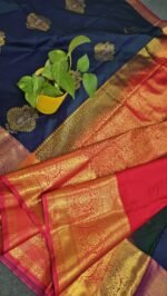 Bottle green Kanchi Pattu Saree RK2703 Hyderabad