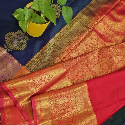 Bottle green Kanchi Pattu Saree RK2703 Hyderabad