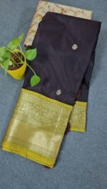 Brown Banarasi Kanchi Saree B215 Hyderabad