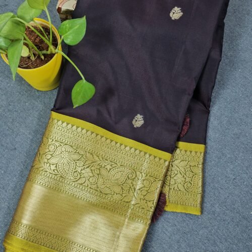 Brown Banarasi Kanchi Saree B215 Hyderabad