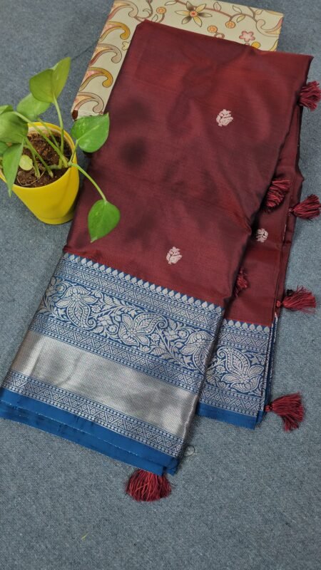 Maroon Banarasi Kanchi Saree B214 Hyderabad