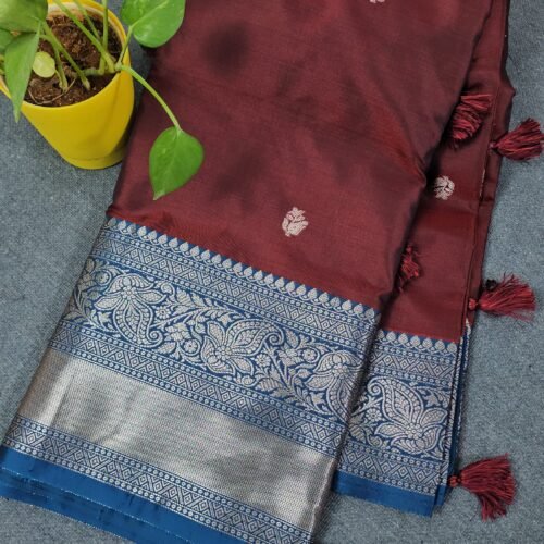 Maroon Banarasi Kanchi Saree B214 Hyderabad