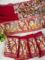 mangalgiri silk saree kalamkari print hyderabad