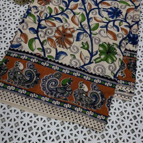 kalamkari-cotton-saree-peacock-border-handloom-kc33