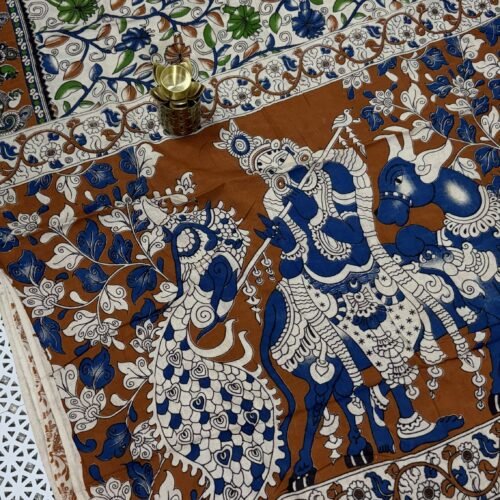 kalamkari-cotton-saree-peacock-border-handloom-kc33