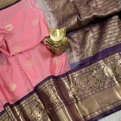 peach-pink-wine-kanchi-gadwal-saree-vks428