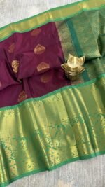 Kanchi Gadwal Saree maroon green Hyderabad