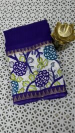 purple Kalamkari silk saree Hyderabad KS5807