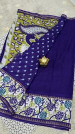 purple Kalamkari silk saree Hyderabad KS5807