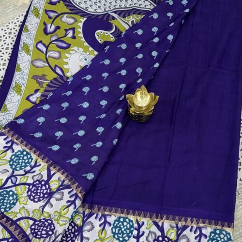 purple Kalamkari silk saree Hyderabad KS5807